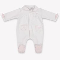 First Baby Girls Playsuit In White