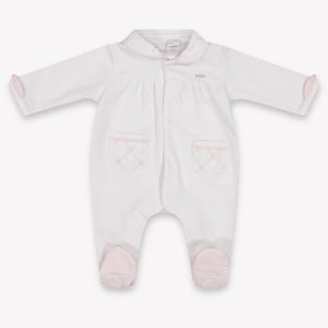 First Baby Girls Playsuit In White