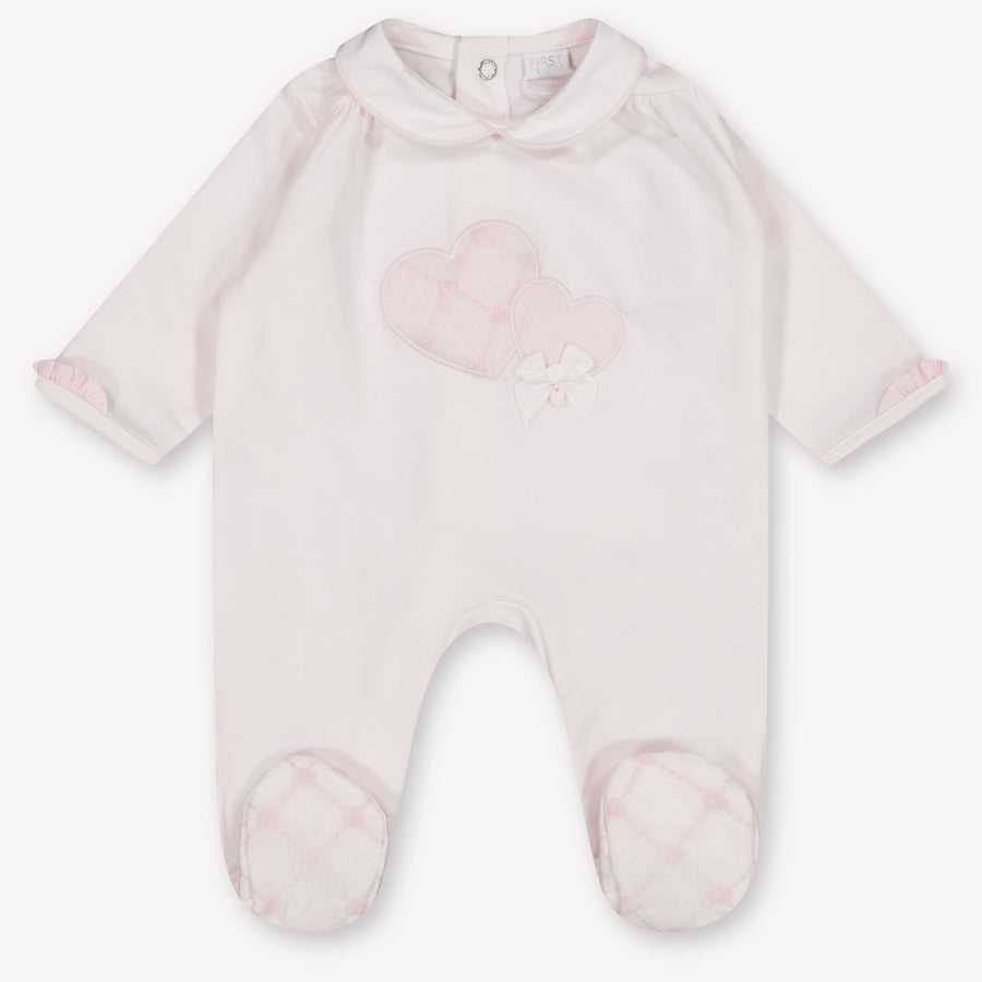 First Baby Girls Romper in Light Pink