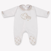 First Baby Girls Playsuit In Light Beige