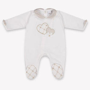 First Baby Girls Playsuit In Light Beige