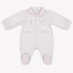 First Baby Girls Playsuit In White