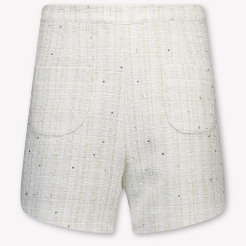Prinsessefin Kinder Meisjes Shorts In Off White