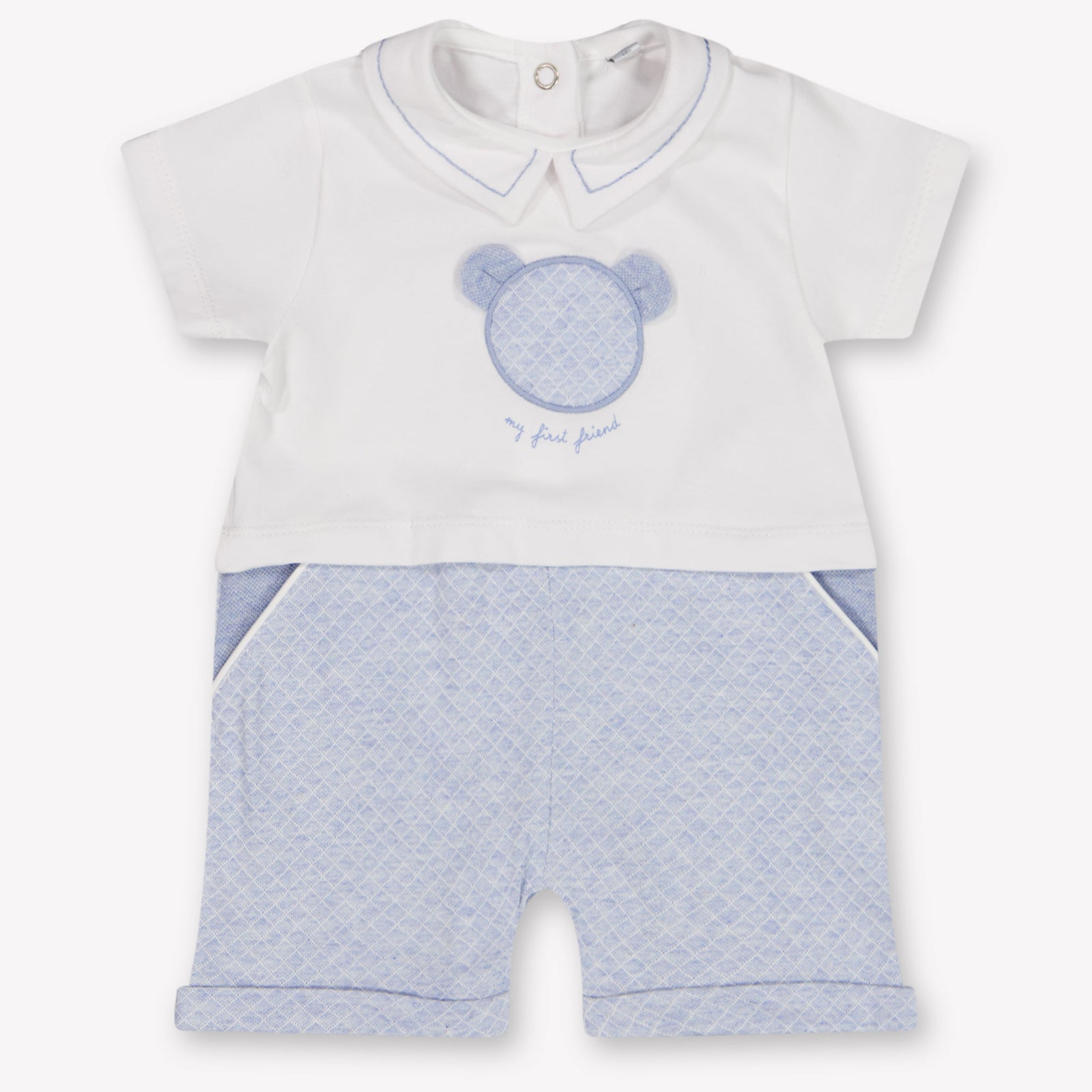 First Baby Jongens Boxpakje In Wit