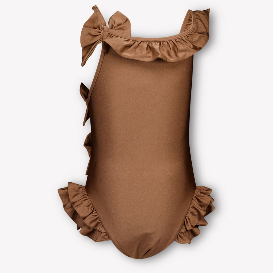 Luvbug Kinder Meisjes Zwemkleding In Bruin