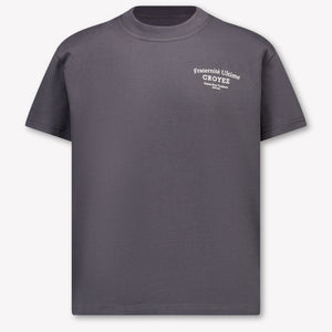 Croyez Kinder Jongens T-Shirt In Antraciet
