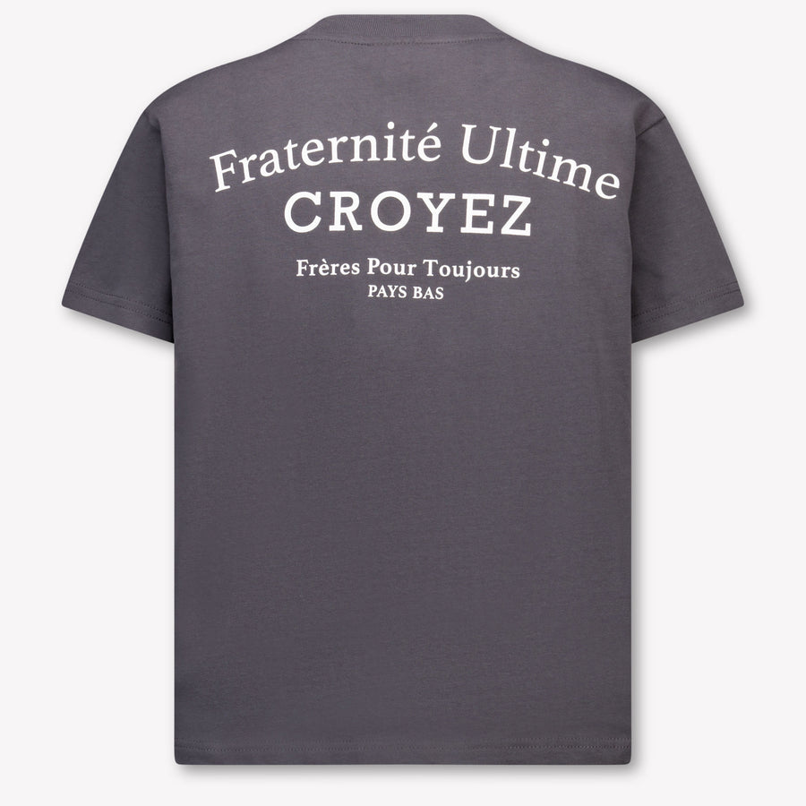 Croyez Kinder Jongens T-Shirt In Antraciet
