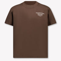Croyez Kinder Jongens T-Shirt In Donker Bruin