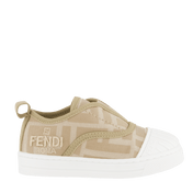 Fendi Kids Unisex Sneakers Beige