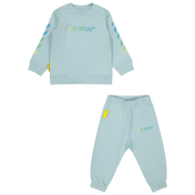 Off-White Baby Boys Jogsuit Blue