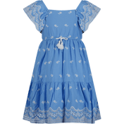 Mayoral Children's Girls Dress Blue
