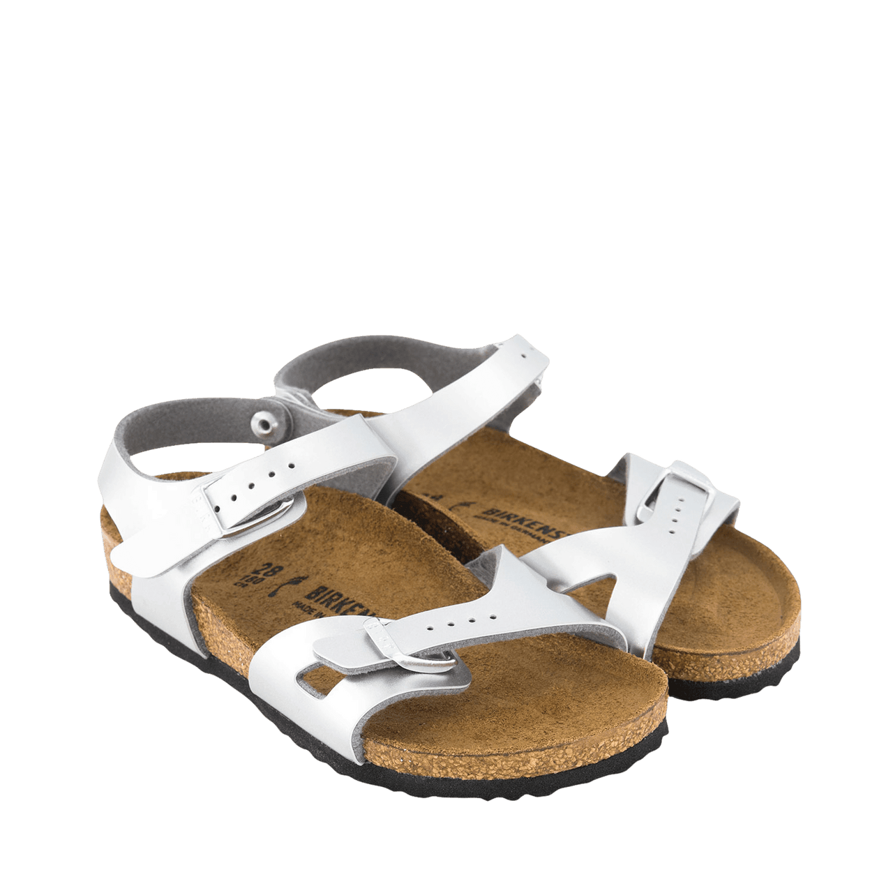 Birkenstock Kinder Meisjes Sandalen Zilver