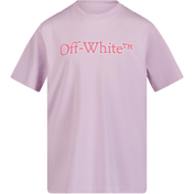 Off-White Kinder T-Shirt Lila