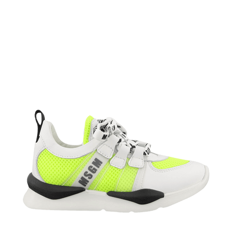 MSGM Kinder Meisjes Sneakers Fluor Geel 24