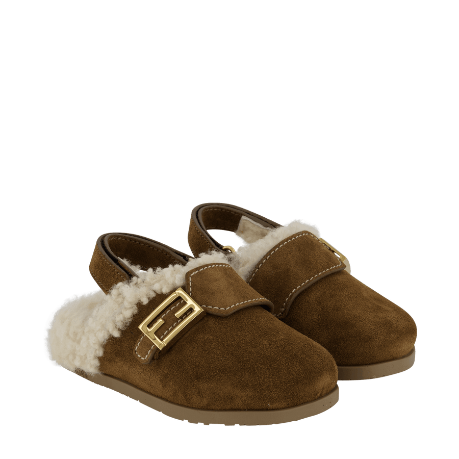 Fendi Kinder Meisjes Sandalen Bruin