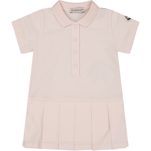 Moncler Baby Meisjes Jurkje Licht Roze 3/6