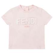 Fendi Baby Meisjes T-Shirt Licht Roze
