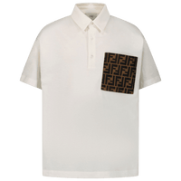 Fendi Kinder Unisex Polo Wit 14Y