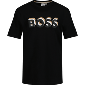 Boss Kinder Jongens T-Shirt Zwart