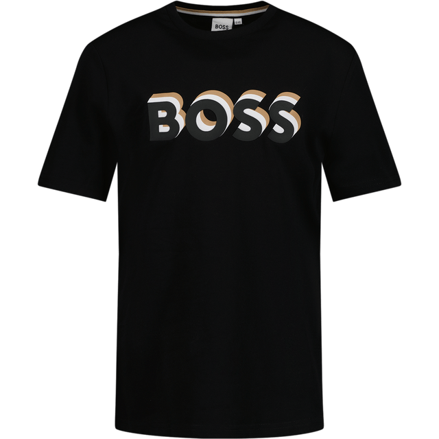 Boss Kinder Jongens T-Shirt Zwart 4Y