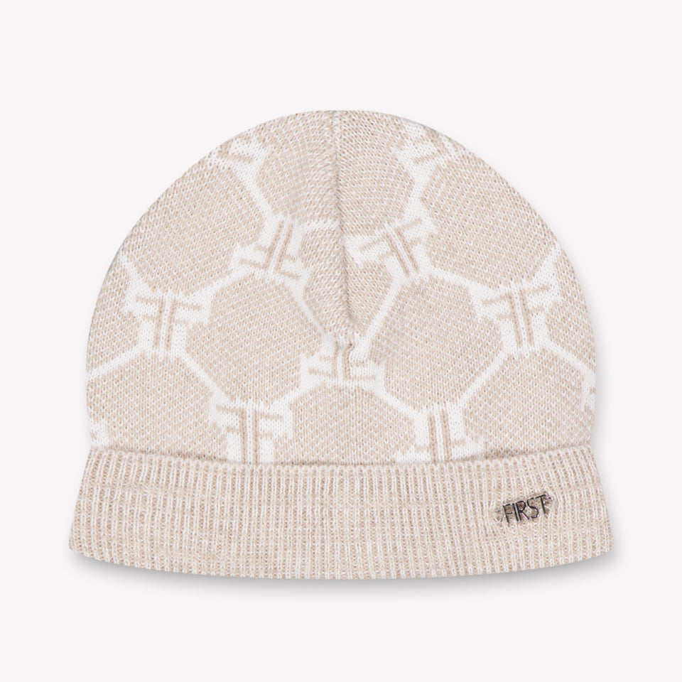 First Baby Boys Hat In Beige