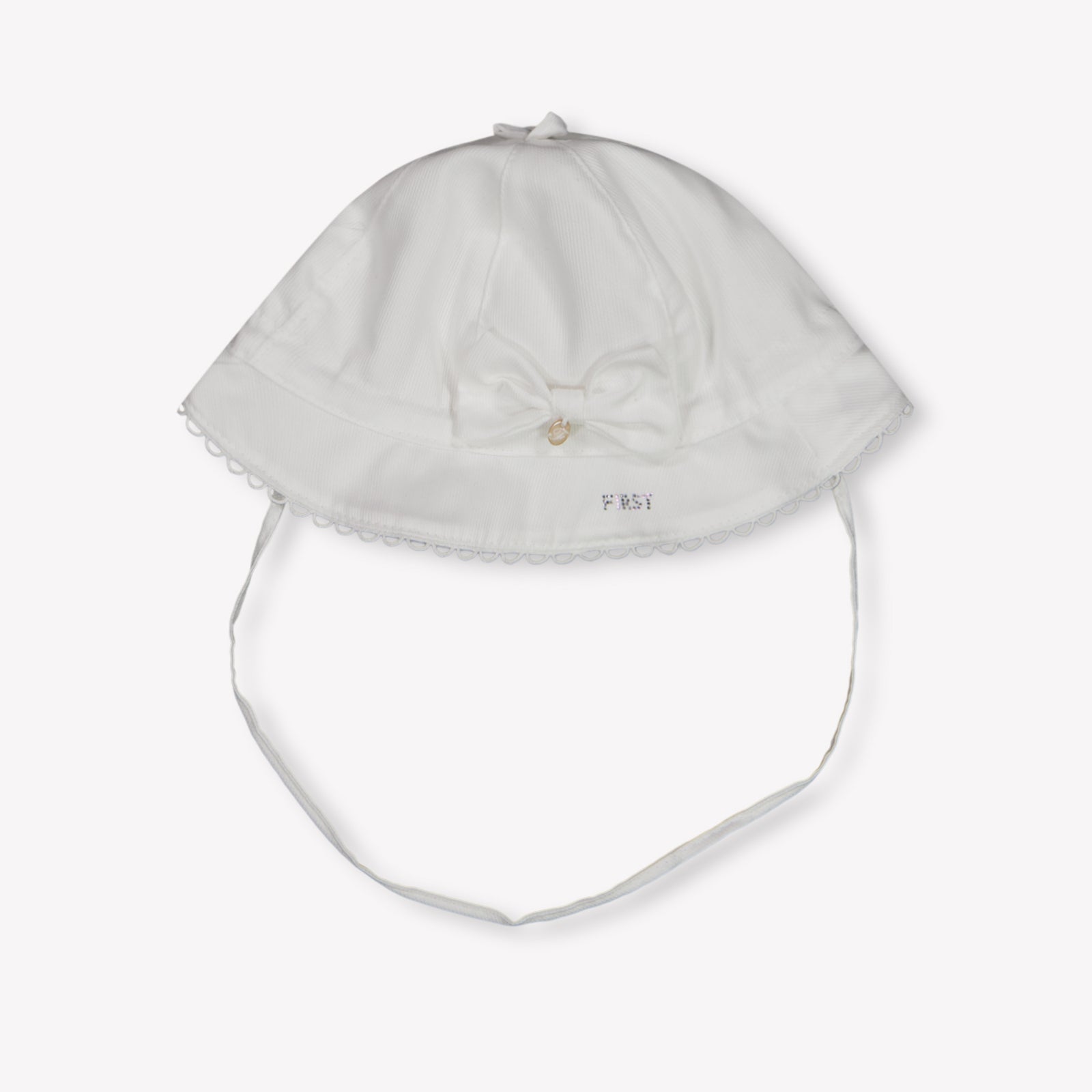 First Baby Girls Hat In White