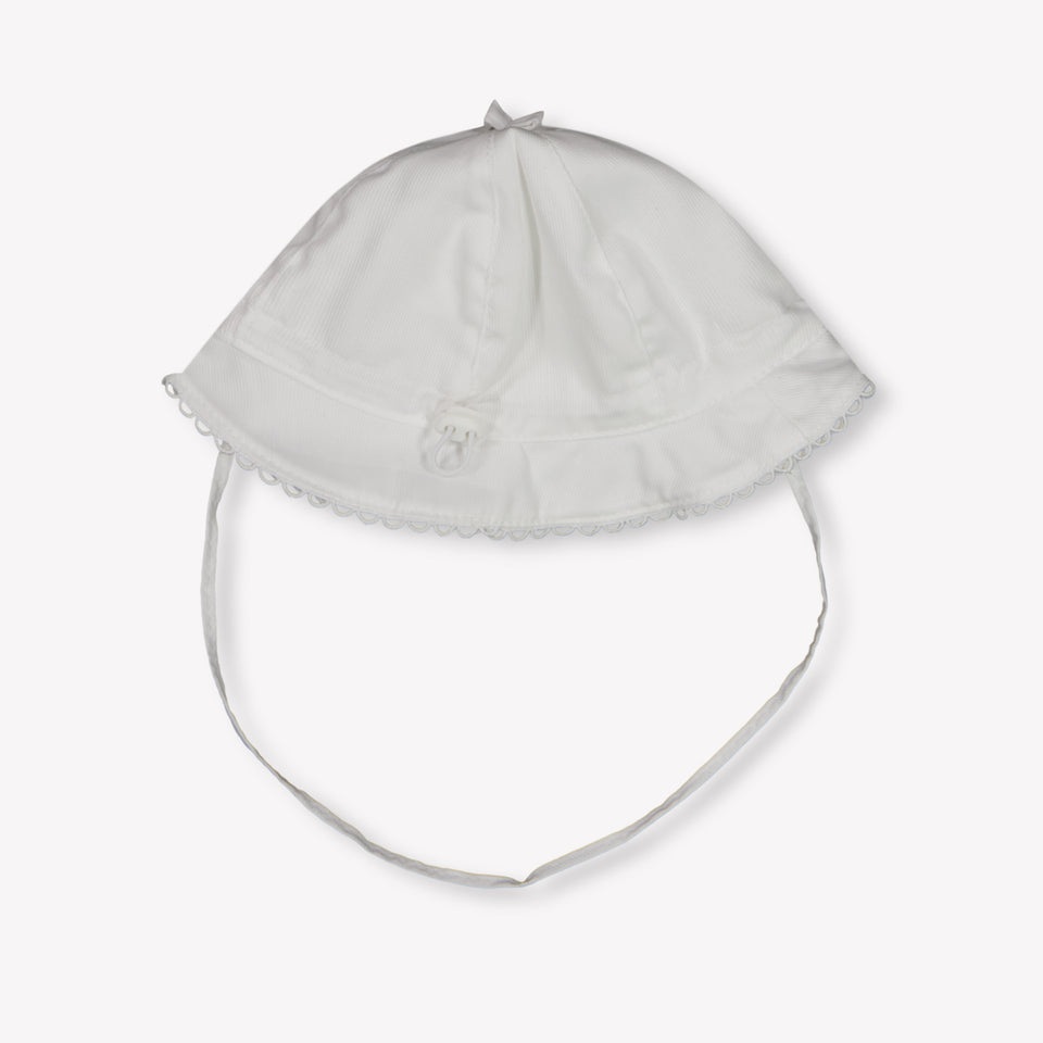 First Baby Girls Hat In White