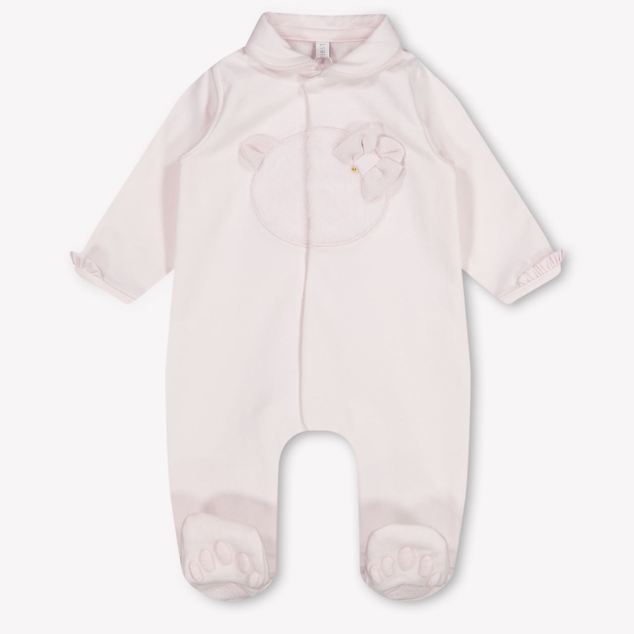 First Baby Girls Playsuit In Light Pink