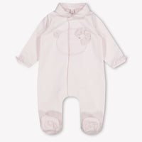 First Baby Girls Playsuit In Light Pink
