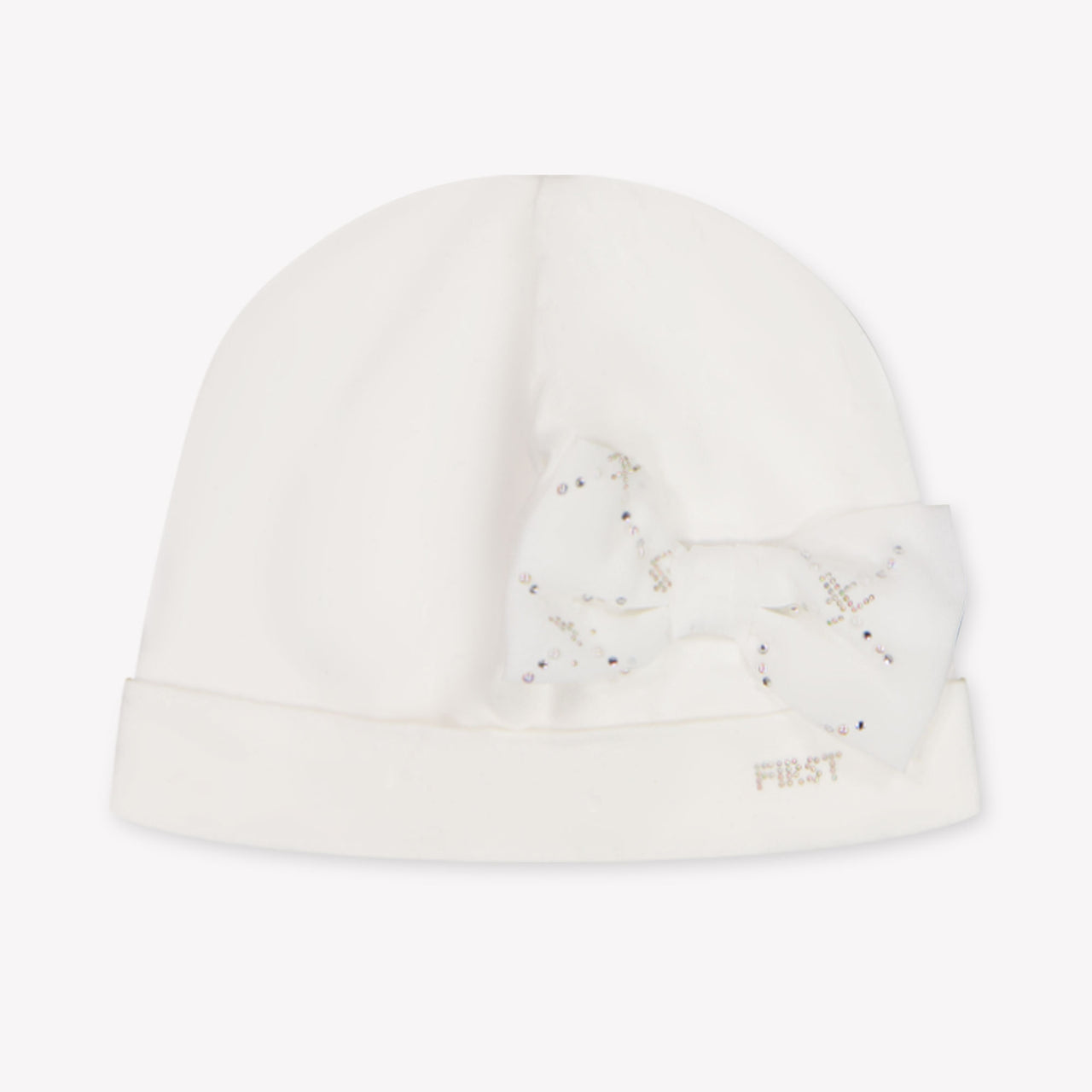 First Baby Meisjes Muts In Off White