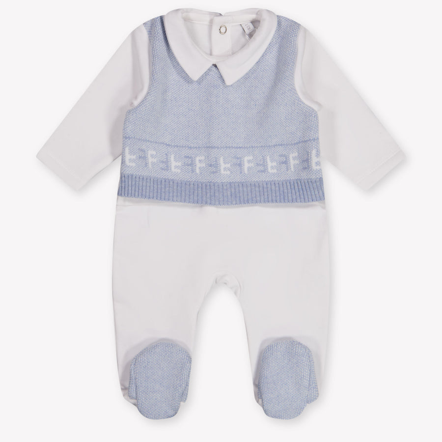 First Baby Jongens Boxpakje In Licht Blauw