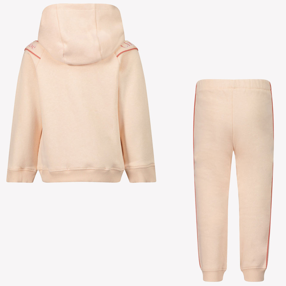 Chloe Baby Girls Jogging Suit In Light Pink