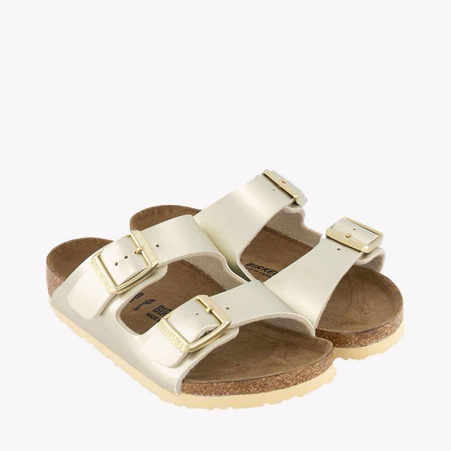 Birkenstock Girls Slides Arizona Gold