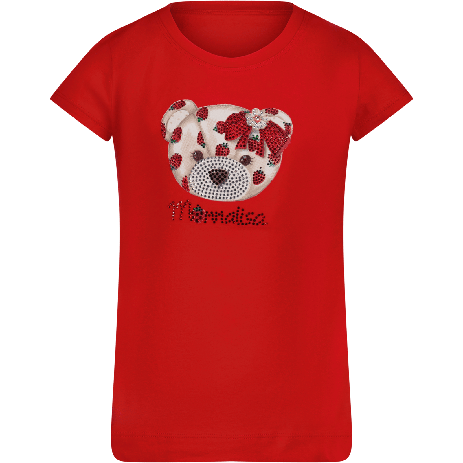 MonnaLisa Kinder Meisjes T-Shirt Rood 2Y