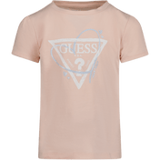 Guess Kids Girls T-Shirt Salmon