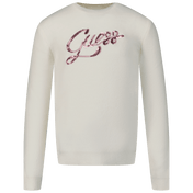 Guess Kinder Meisjes Trui Off White