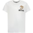 Moschino Kinder Unisex T-Shirt Wit 4Y