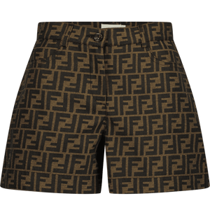 Fendi Kinder Meisjes Shorts Bruin 3Y