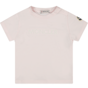 Moncler Baby Girls T-Shirt Light Pink