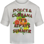 Dolce & Gabbana Kinder T-Shirt Wit