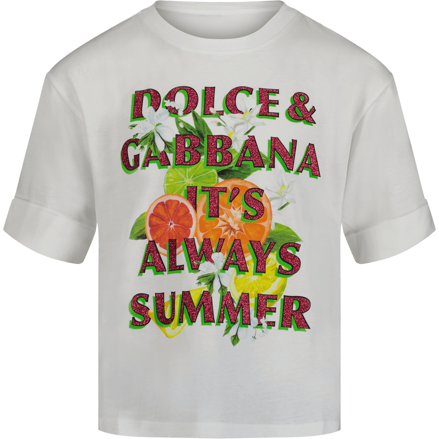 Dolce & Gabbana Kinder T-Shirt Wit