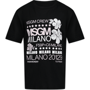 MSGM Children's T-Shirt Black