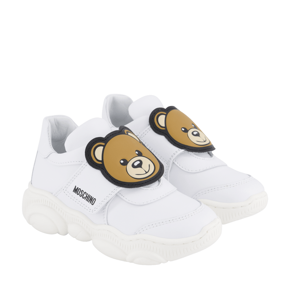 Moschino Kinder Unisex Sneakers Wit