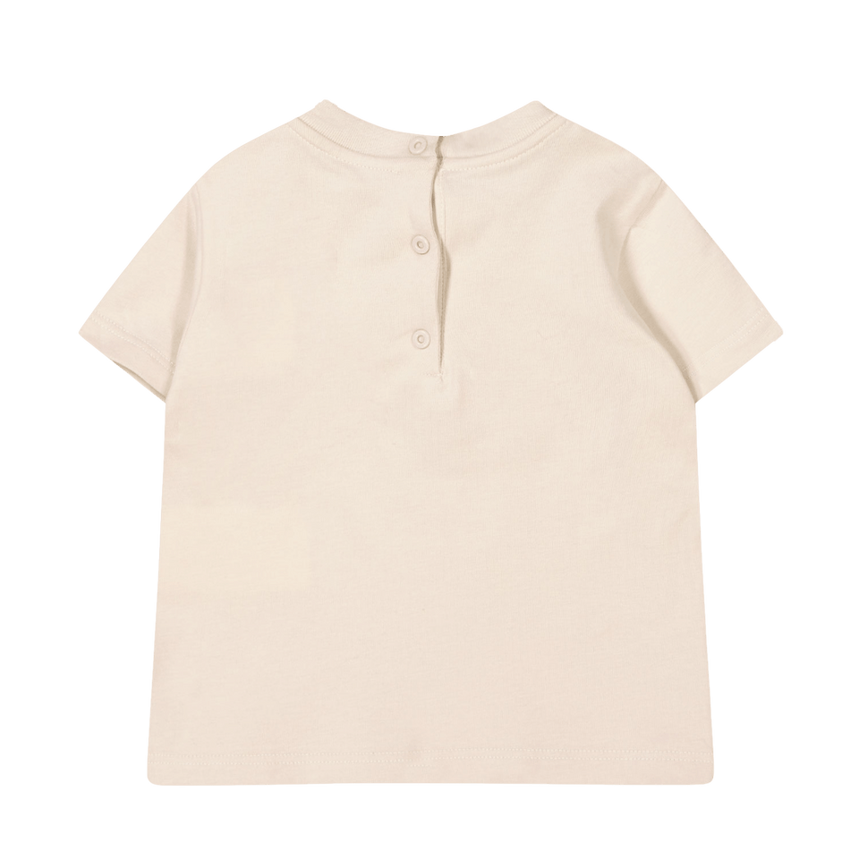 Fendi Baby Unisex T-Shirt Licht Beige