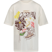 MSGM Kinder T-Shirt Off White