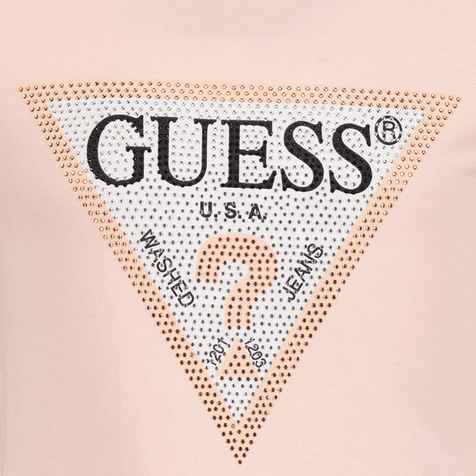 Guess Kinder Meisjes T-Shirt Zalm