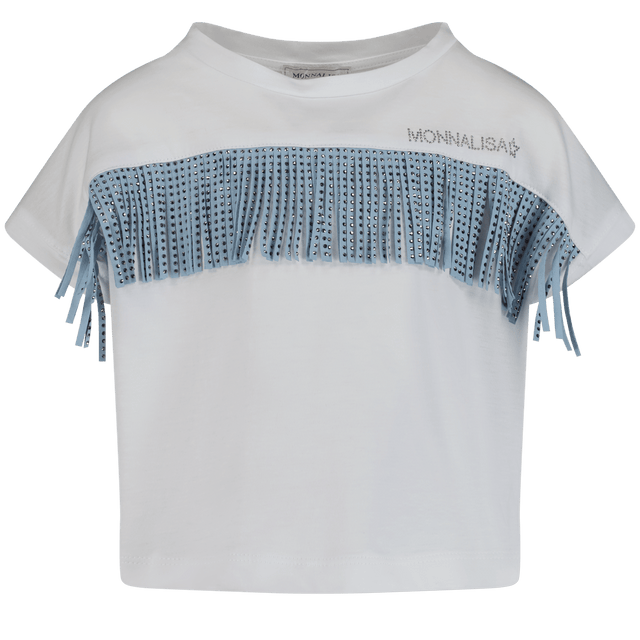 MonnaLisa Kinder Meisjes T-Shirt Wit 2Y