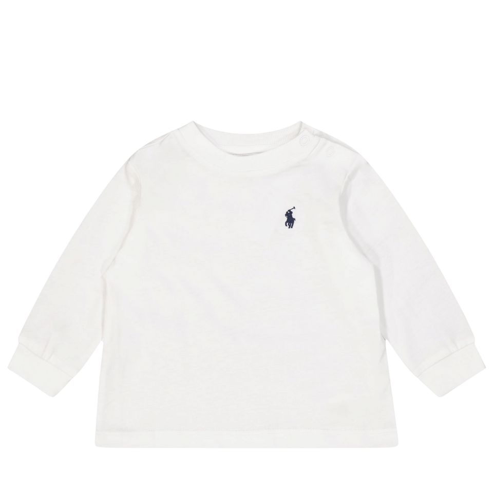 Ralph Lauren Baby Jongens T-Shirt Wit 24 mnd