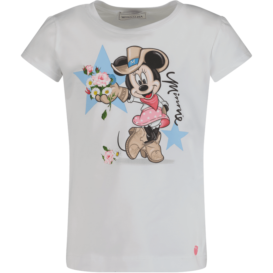 MonnaLisa Kinder Meisjes T-Shirt Wit