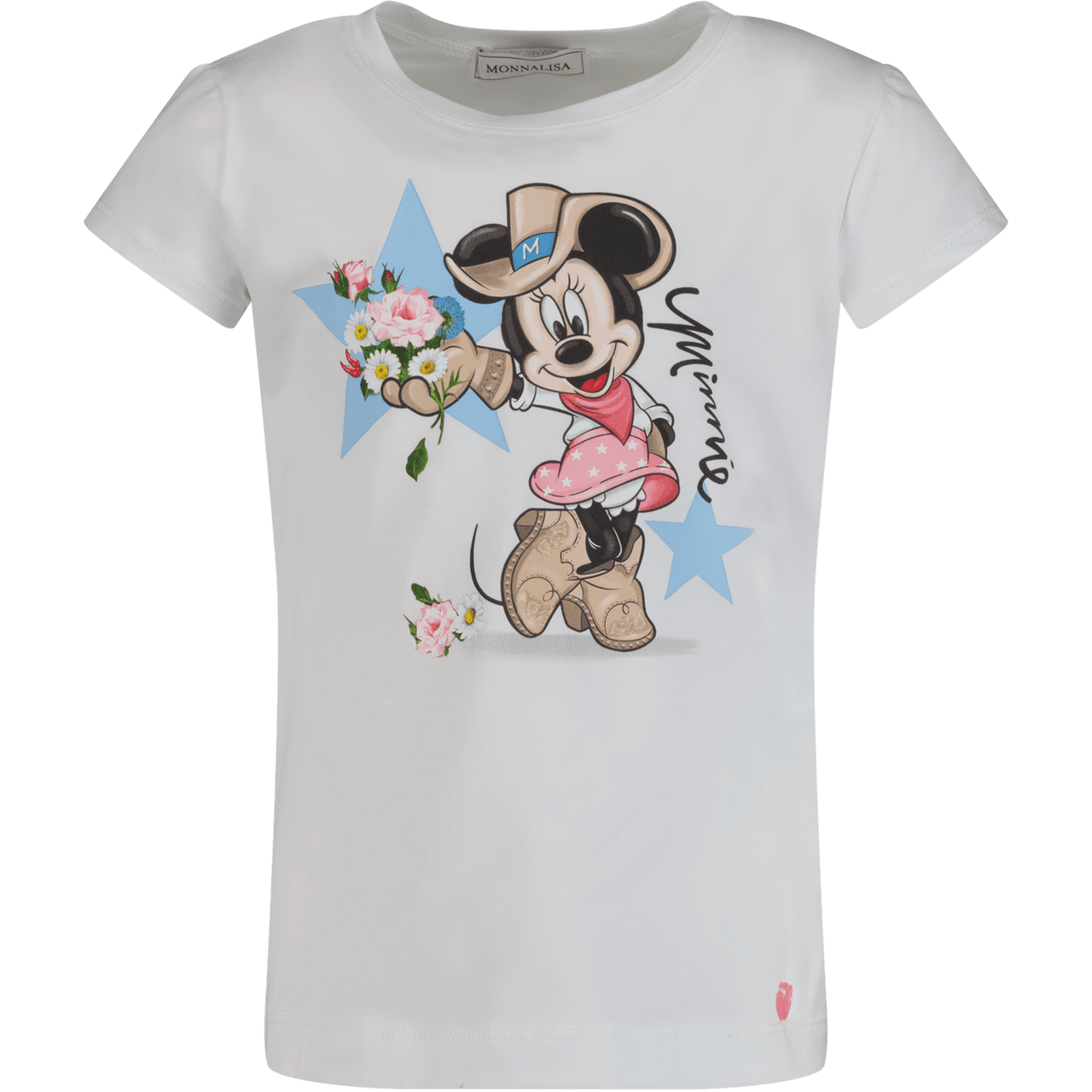MonnaLisa Kinder Meisjes T-Shirt Wit 2Y